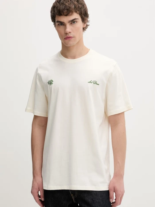 Zdjęcie produktu Les Deux T-shirt męski bawełniany beżowy