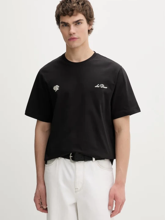 Zdjęcie produktu Les Deux T-shirt męski bawełniany czarny