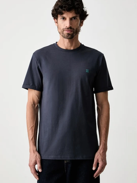 Zdjęcie produktu Les Deux T-shirt męski bawełniany granatowy
