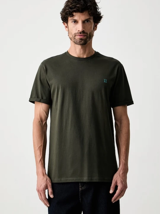 Zdjęcie produktu Les Deux T-shirt męski bawełniany zielony