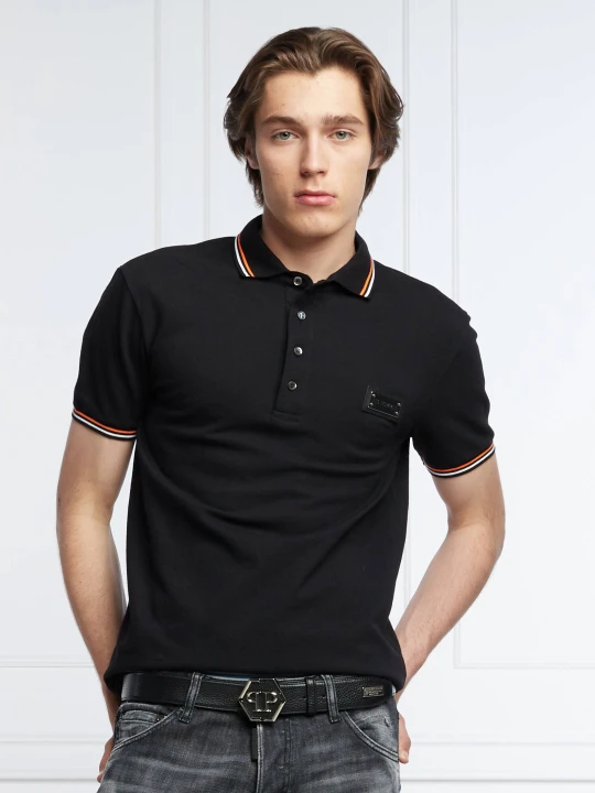 Zdjęcie produktu Les Hommes Polo | Straight fit | pique czarny