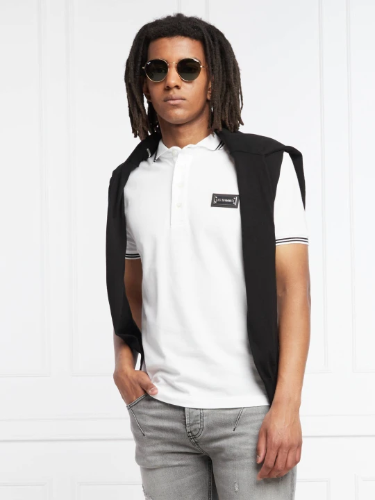 Zdjęcie produktu Les Hommes Polo | Straight fit | pique biały