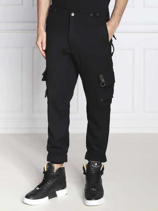 Zdjęcie produktu Les Hommes Wełniane spodnie | Regular Fit czarny