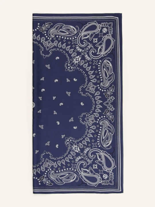 Zdjęcie produktu Lescarf Szalik Jedwabny blau