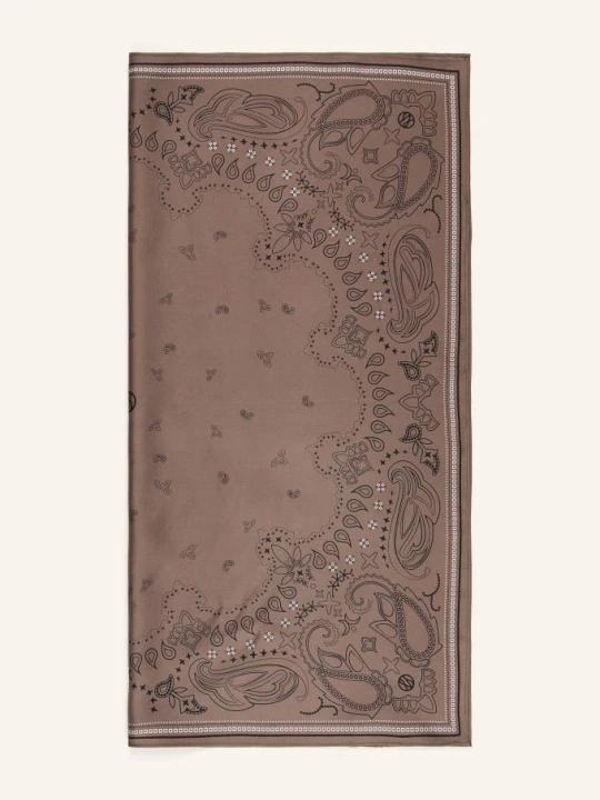Zdjęcie produktu Lescarf Szalik Jedwabny braun brązowy