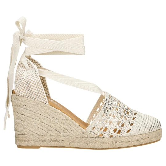 Zdjęcie produktu Beżowe espadryle relaks w stylu boho r7600314
