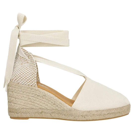 Zdjęcie produktu Beżowe zabudowane espadryle relaks r7600214