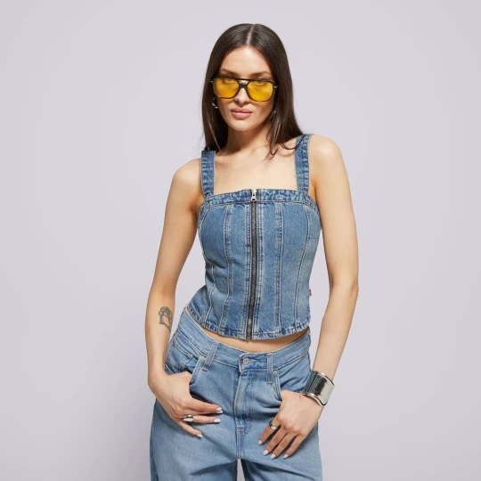 Zdjęcie produktu Levi's Top Sculpted Bustier Med. niebieski
