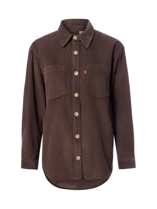 Zdjęcie produktu Levi' bluzka z sztruksu Kobiety Bawełna (100%) brązowy Levi's