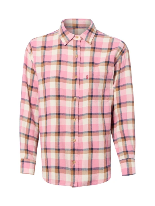 Zdjęcie produktu Levi' Damowa bluzka flanelowa Kobiety Bawełna (100%) różowy Levi's