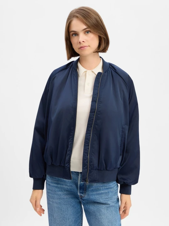 Zdjęcie produktu Levi' Damowa kurtka typu bomber Kobiety Sztuczne włókno niebieski Levi's