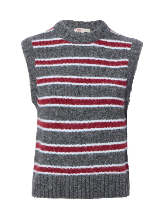 Zdjęcie produktu Levi' kamizelka z dzianiny z domieszką wełny Kobiety szary | wielokolorowy Levi's