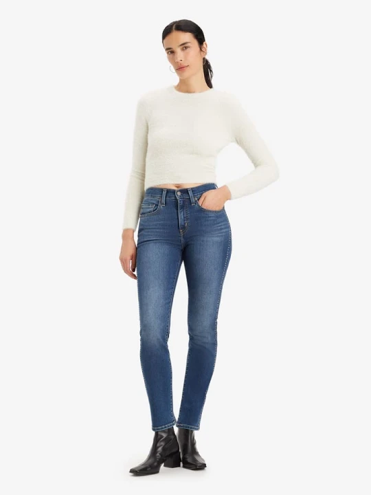 Zdjęcie produktu Levi´s Dżinsy "724" - Skinny fit - w kolorze niebieskim rozmiar: W28/L32 Levi's
