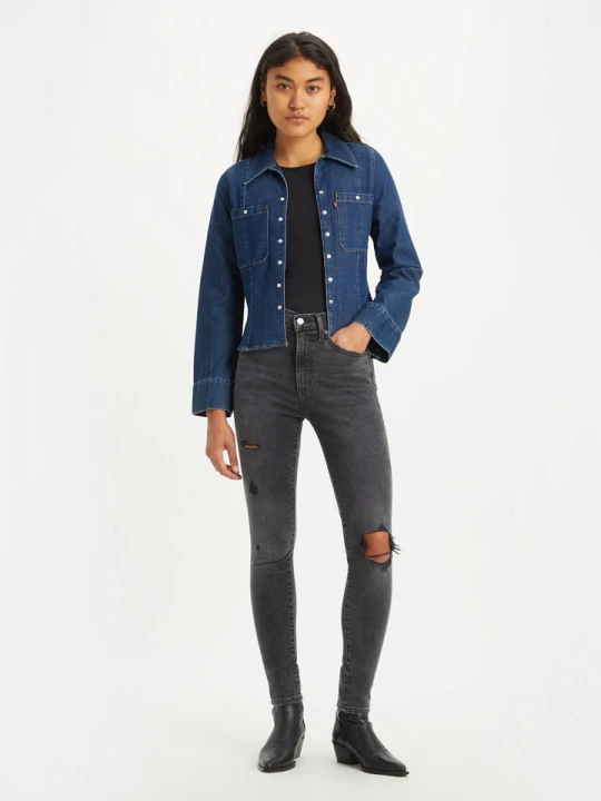 Zdjęcie produktu Levi´s Dżinsy "Mile" - Super Skinny fit - w kolorze antracytowym rozmiar: W23/L28 Levi's