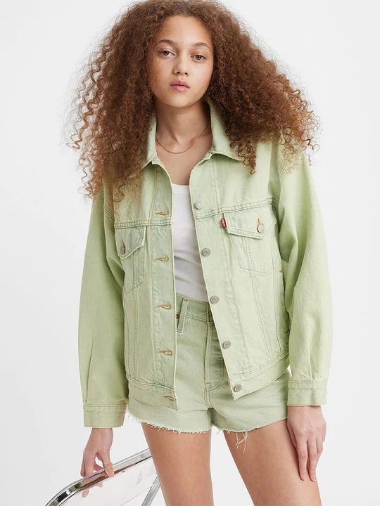 Zdjęcie produktu Levi´s Kurtka dżinsowa w kolorze zielonym rozmiar: M Levi's