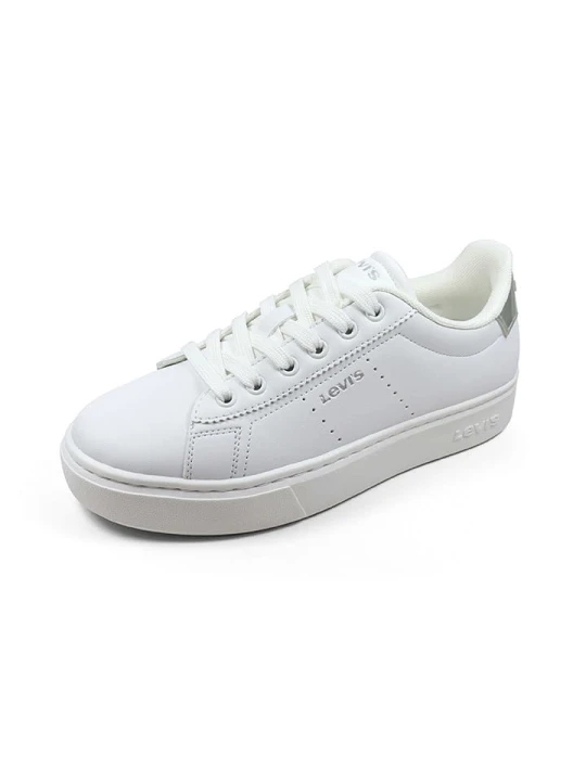 Zdjęcie produktu Levi´s Sneakersy "Evelyn" w kolorze srebrno-białym rozmiar: 36 Levi's