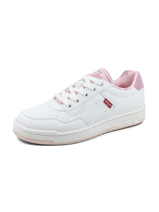 Zdjęcie produktu Levi's Sneakersy "Kingdom" w kolorze biało-jasnoróżowym rozmiar: 38