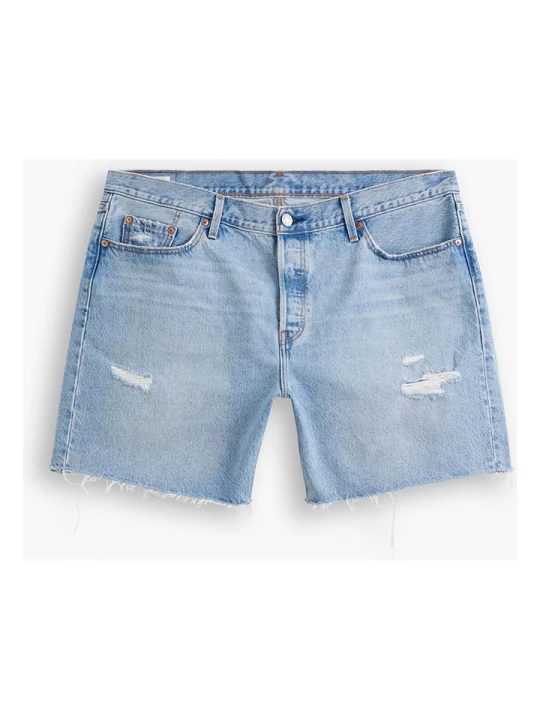 Zdjęcie produktu Levi´s Szorty dżinsowe "Plus 501® '90S" w kolorze błękitnym rozmiar: W40 Levi's