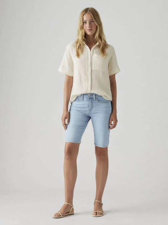 Zdjęcie produktu Levi's Bermudy dżinsowe w kolorze błękitnym rozmiar: W23