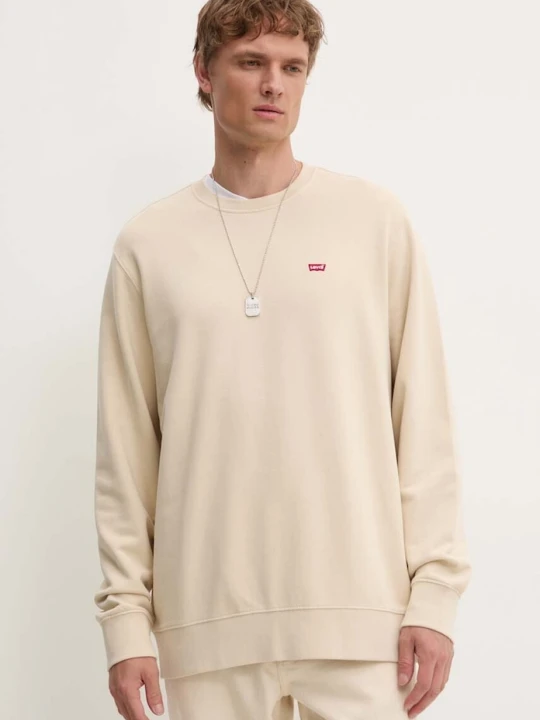 Zdjęcie produktu Levi's bluza męska bawełniana THE ORIGINAL HM beżowy