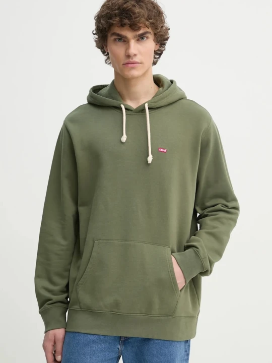 Zdjęcie produktu Levi's bluza z kapturem męska bawełniana THE ORIGINAL HM zielony