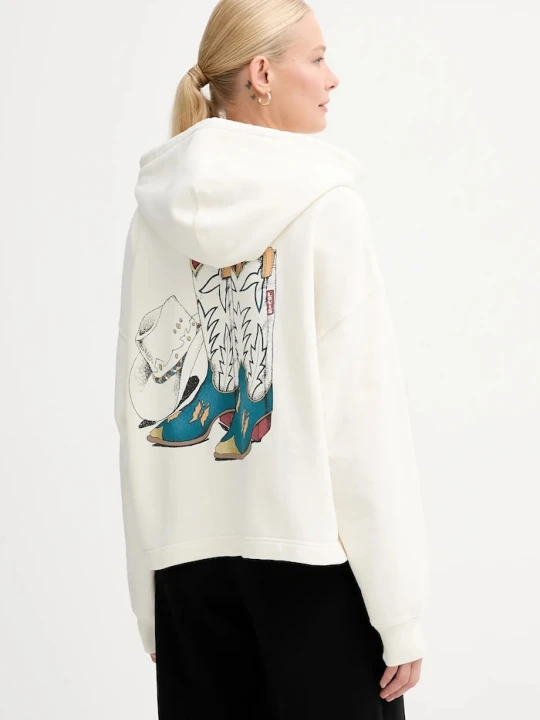 Zdjęcie produktu Levi's bluza bawełniana beżowy