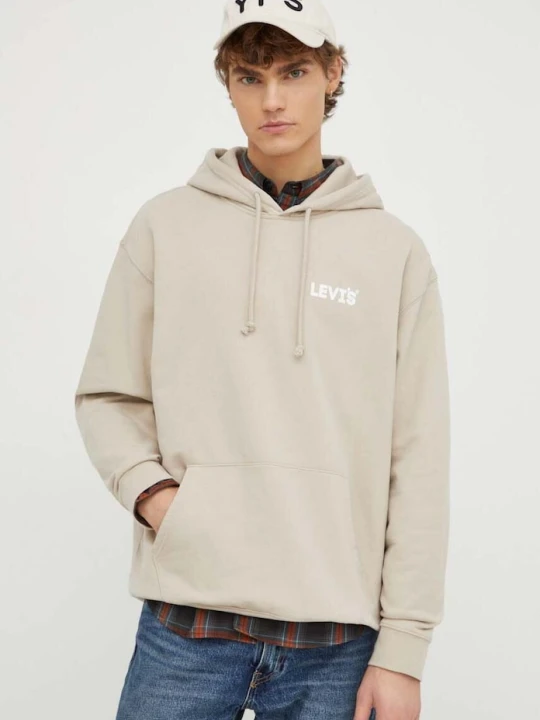 Zdjęcie produktu Levi's bluza bawełniana beżowy