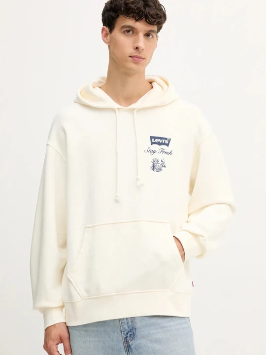 Zdjęcie produktu Levi's bluza bawełniana beżowy