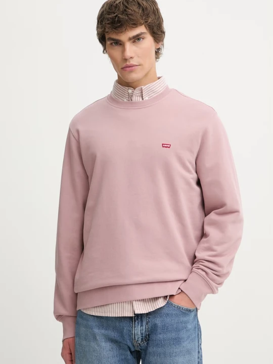 Zdjęcie produktu Levi's bluza bawełniana THE ORIGINAL HM CREW różowy