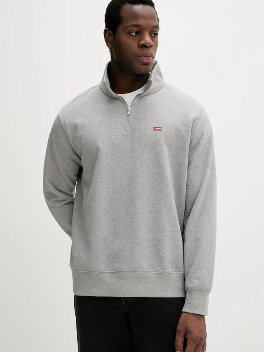 Zdjęcie produktu Levi's bluza męska bawełniana ORIGINAL HM 1/4 ZIP szary