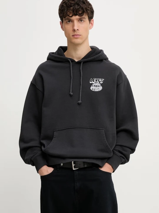 Zdjęcie produktu Levi's bluza z kapturem męska bawełniana LSE_T2 RELAXED GRAPHIC czarny