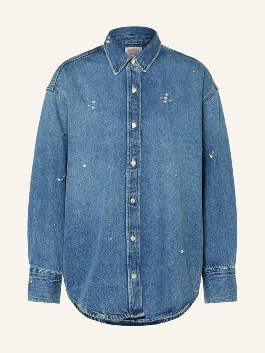 Zdjęcie produktu Levi's® Bluzka Jeansowa Jordan Z Nitami I Kamyczkami Ozdobnymi blau NIEBIESKI