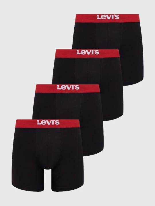 Zdjęcie produktu Levi's bokserki 4-pack czarny