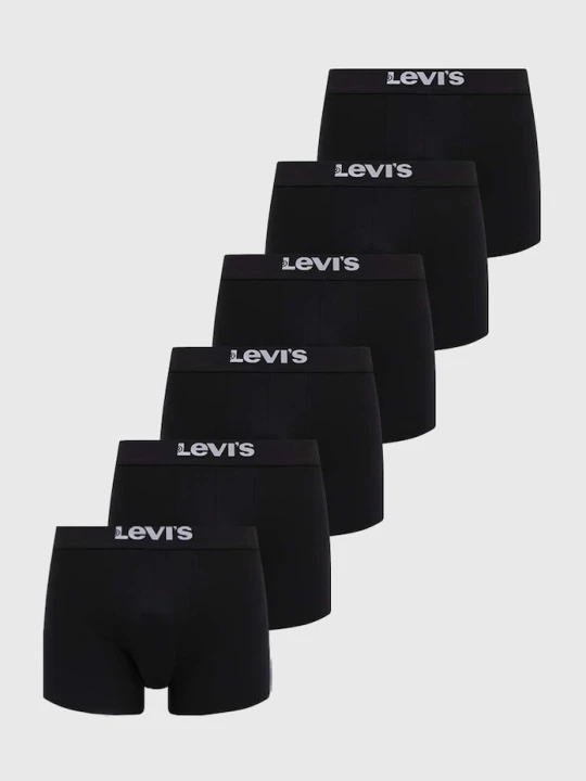 Zdjęcie produktu Levi's bokserki 6-pack czarny