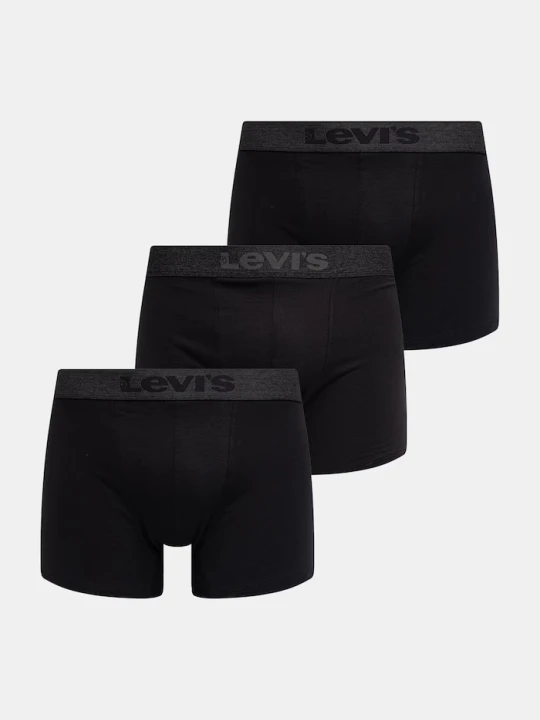 Zdjęcie produktu Levi's bokserki męskie 3-pack czarny