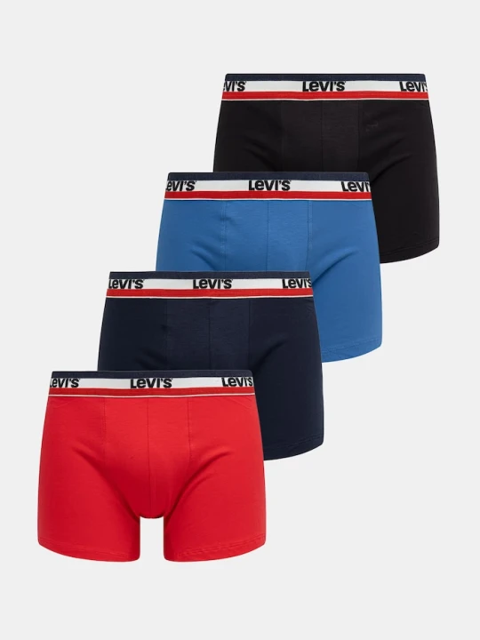 Zdjęcie produktu Levi's bokserki męskie bawełniane z elastanem 6-pack niebieski