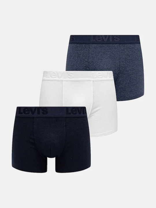 Zdjęcie produktu Levi's - Bokserki Premium (3-pack) niebieski