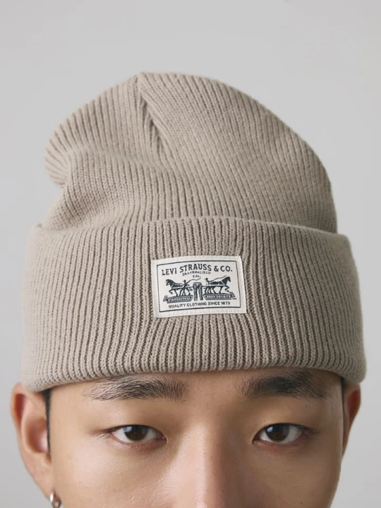 Zdjęcie produktu Levi's Czapka beanie w kolorze szarobrązowym rozmiar: onesize