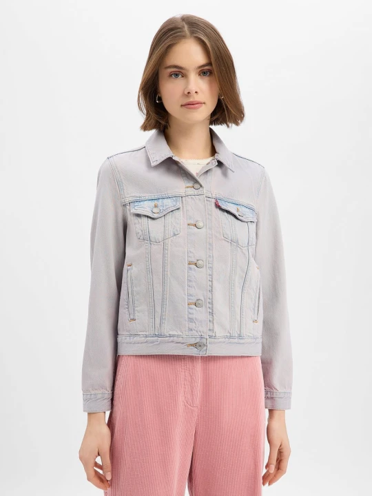 Zdjęcie produktu Levi' kurtka dżinsowa - Original Trucker Jacket Kobiety Bawełna różowy Levi's