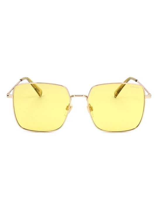 Zdjęcie produktu Levi's Damskie okulary przeciwsłoneczne w kolorze złoto-żółtym rozmiar: 56