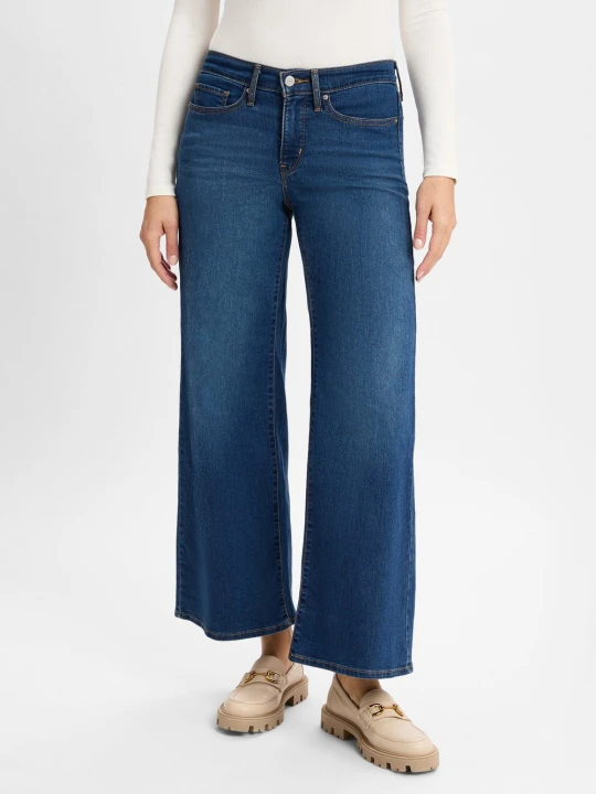 Zdjęcie produktu Levi's Dżinsy - 318 Shaping Wide Leg Kobiety Bawełna niebieski