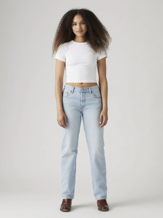 Zdjęcie produktu Levi's Dżinsy "501 '90S" - Mom fit - w kolorze błękitnym rozmiar: W31 / L32