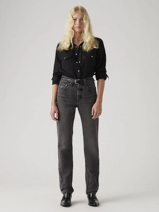 Zdjęcie produktu Levi's Dżinsy "501" - Regular fit - w kolorze antracytowym rozmiar: W25 / L30