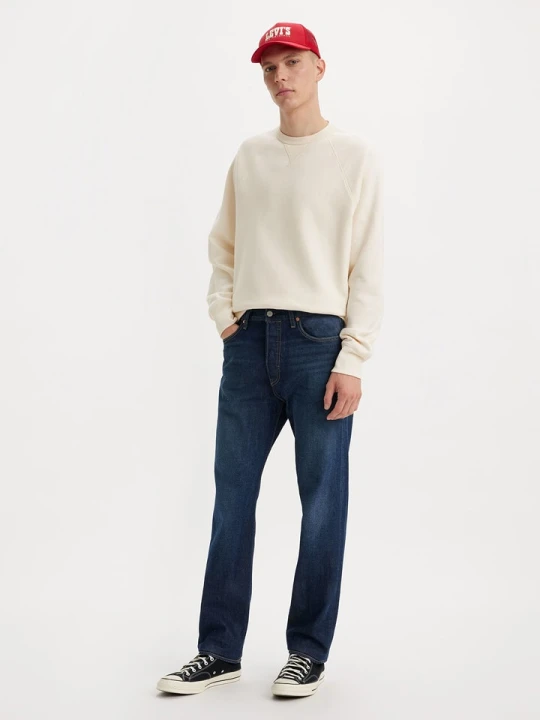 Zdjęcie produktu Levi's Dżinsy "501" - Tapered fit - w kolorze granatowym rozmiar: W30 / L34