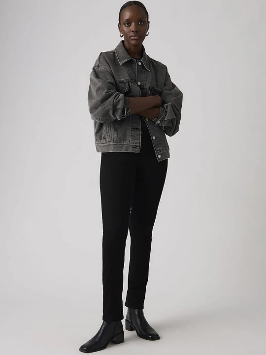Zdjęcie produktu Levi's Dżinsy "712" - Slim fit - w kolorze czarnym rozmiar: W29/L32