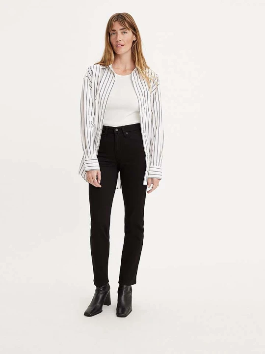 Zdjęcie produktu Levi's Dżinsy "724" - Slim fit - w kolorze czarnym rozmiar: W24/L30