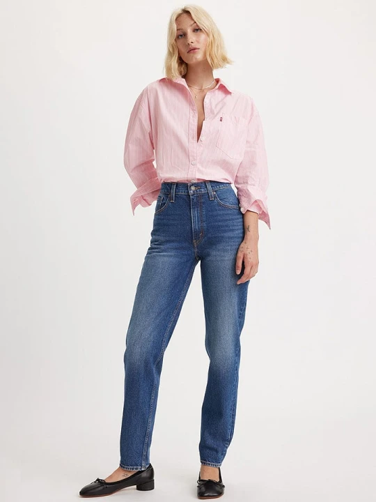 Zdjęcie produktu Levi's Dżinsy "80s" - Mom fit - w kolorze niebieskim rozmiar: W25/L28
