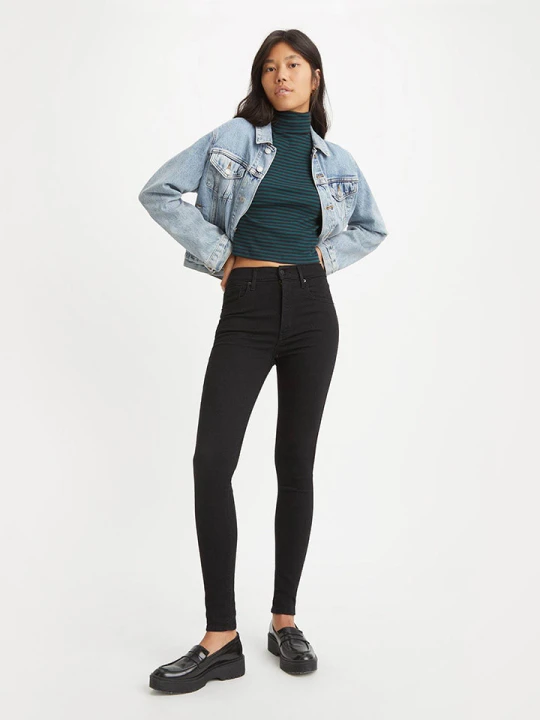 Zdjęcie produktu Levi's Dżinsy "Mile" - Super Skinny fit - w kolorze czarnym rozmiar: W25/L30