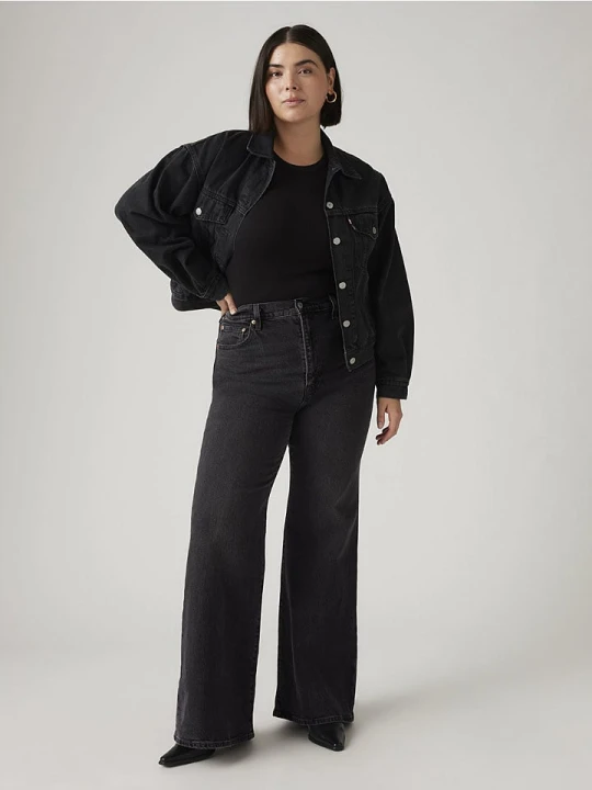 Zdjęcie produktu Levi's Dżinsy "Ribcage" - Flared fit - w kolorze antracytowym rozmiar: W25 / L30