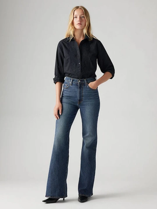 Zdjęcie produktu Levi's Dżinsy "Ribcage" - Flared fit - w kolorze granatowym rozmiar: W28/L32